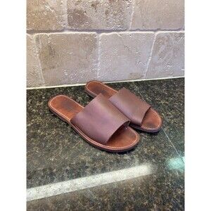 Adelisa & Company Verano Leather Slides Sandals - EUC